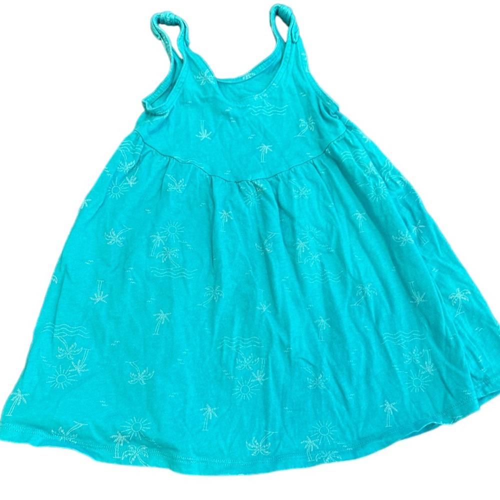 Girls turquoise summer dress